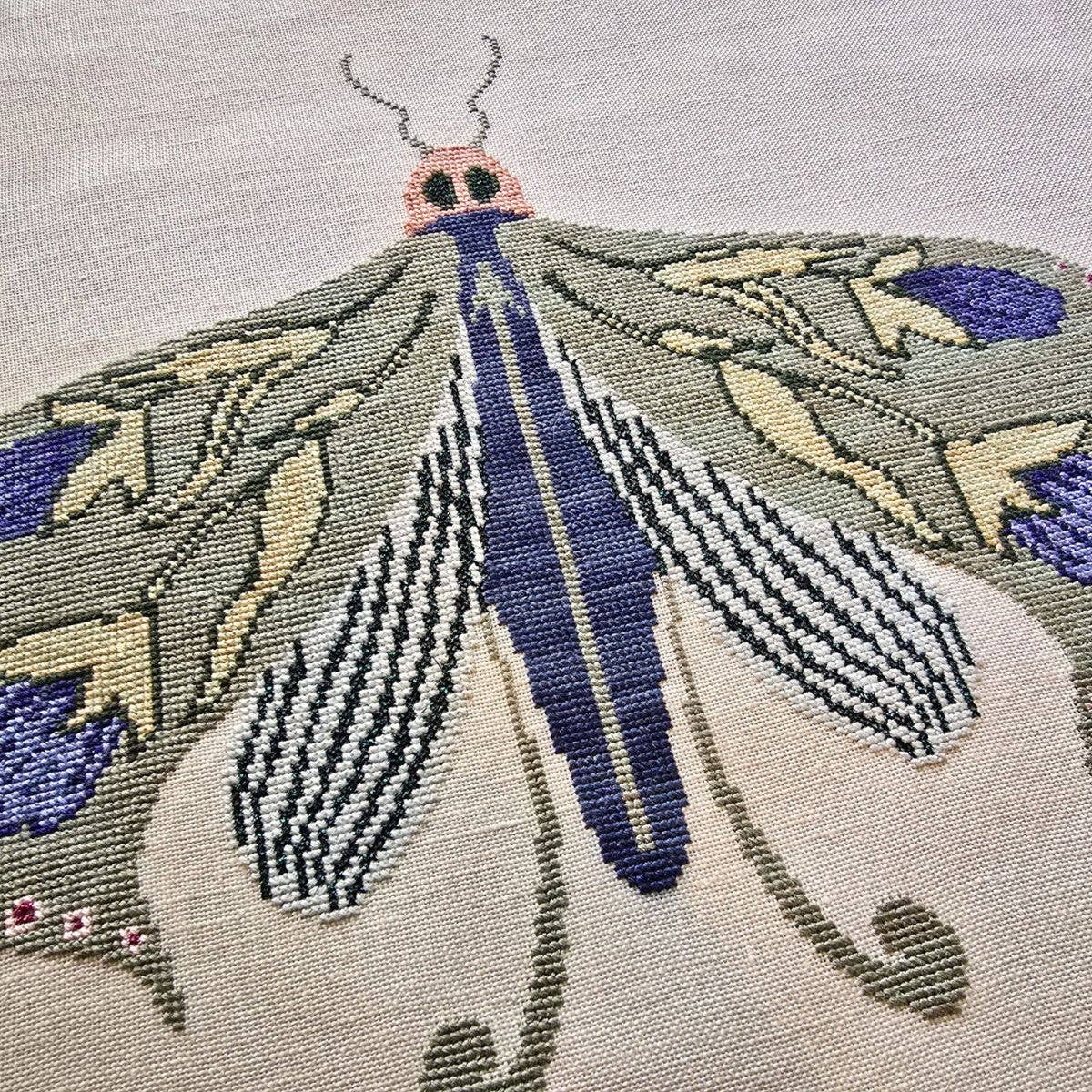 The Wishing Thorn - Wholesale Embroidery/Cross Stitch Supplies - Flower Moth III3
