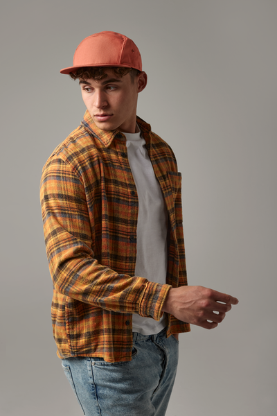 Logo Free Clothing - Wholesale Flat Brim Cap - Unisex - Beechfield Canvas 5 Panel Camper Cap | Cotton | Flat Peak | Unisex | 5 Colours | One Size8