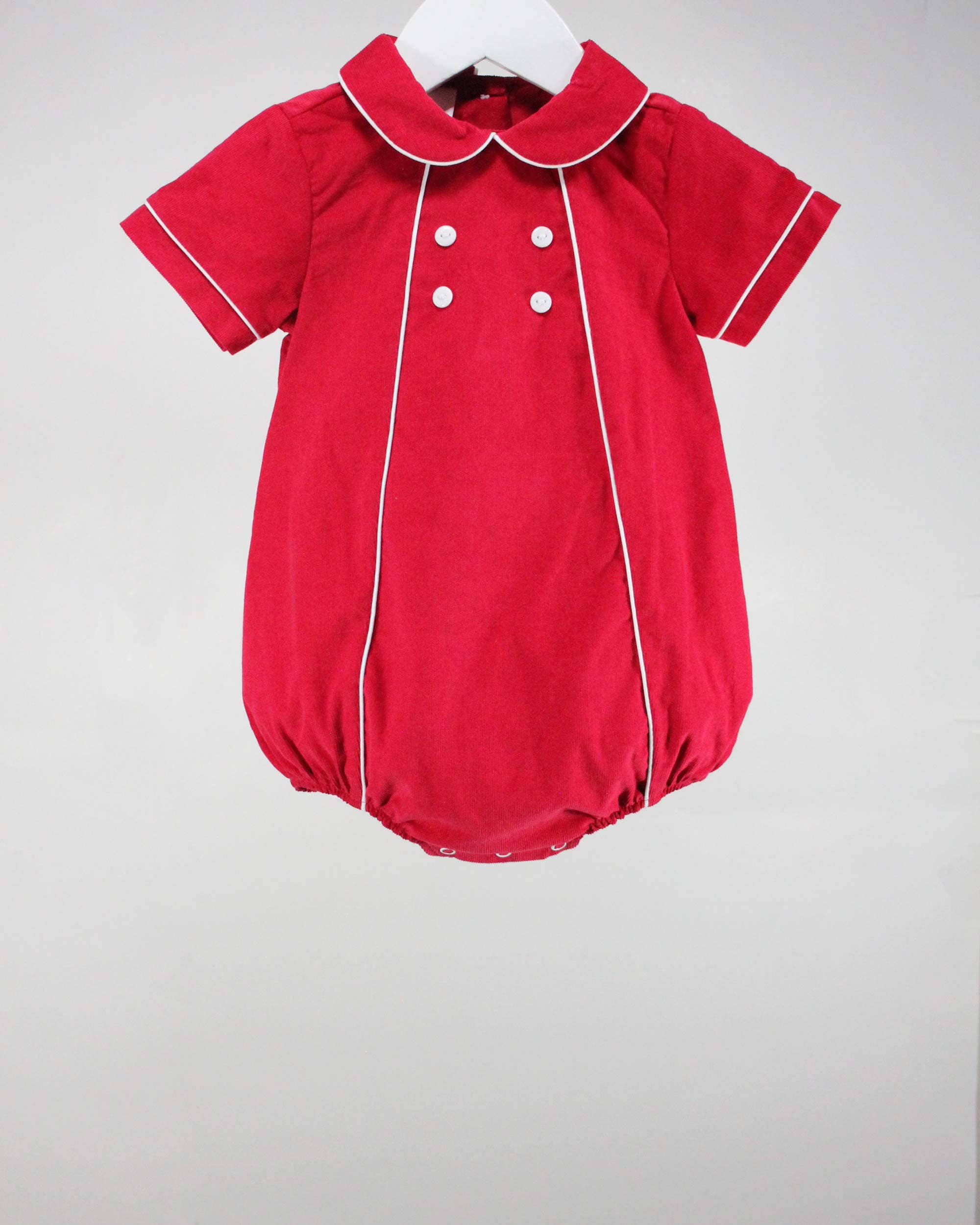 Baby Blessings Clothing - Wholesale Bodysuit (Non-Footed) - Baby - Red and White Michael Bubble0