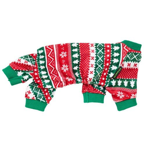 Fitwarm - Wholesale Pyjama voor huisdieren - Hond - Gestreepte kerstpyjama3