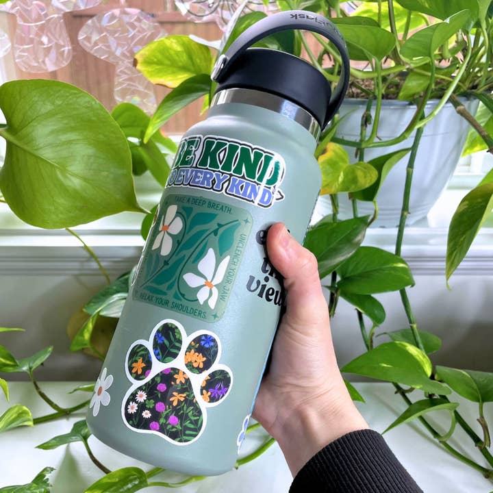 Mindful over Mind Full - Wholesale Sticker - Take a Deep Breath Sticker | Mental Health Sticker | Calming3