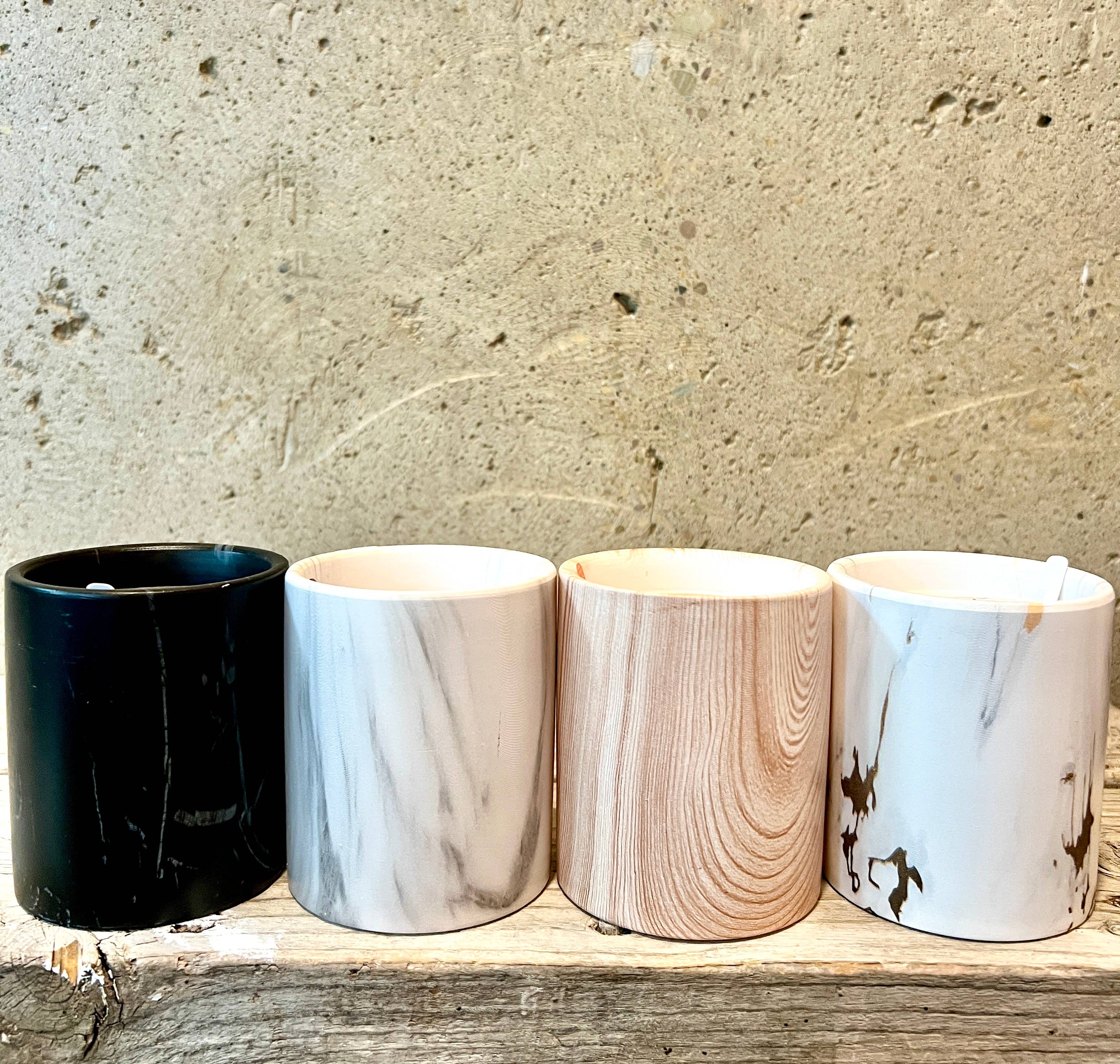 The Sacred Wild Candle Co - Wholesale Jar/Filled Candle - Biophilia: Black Marble /Ceramic Forest Floor Scented Candle12