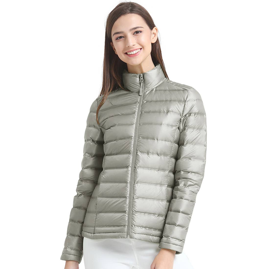 Qing Dao Lai Si Ma Te Fang Zhi You Xian Gong Si – Engroshandel Puffer jacket - Dame – Pakkbar pufferjakke til kvinder Dunfrakke Vandtæt9