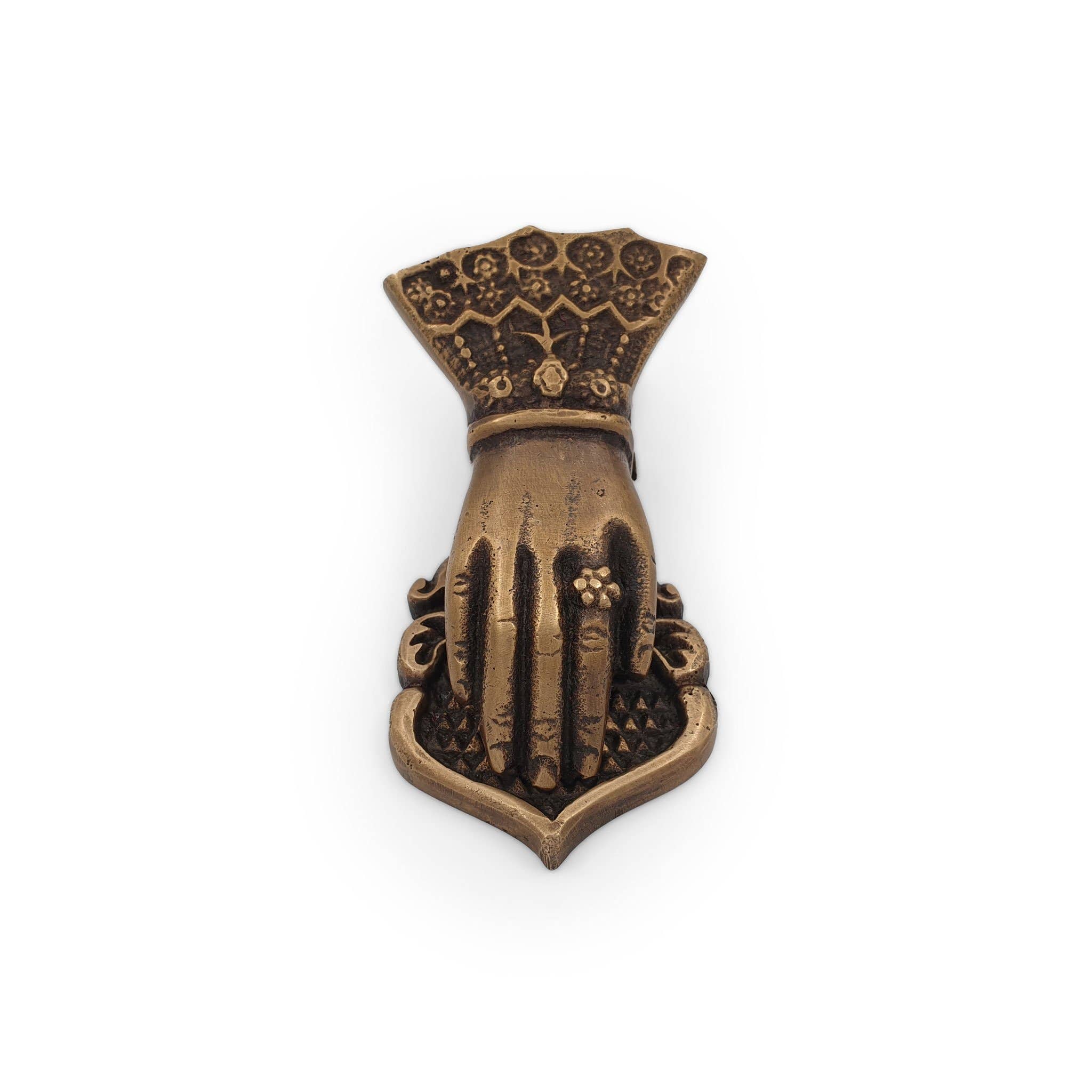 FERN – Großhandel Büroklammern – Antiker viktorianischer Brieffinger aus massivem Messing, klein0