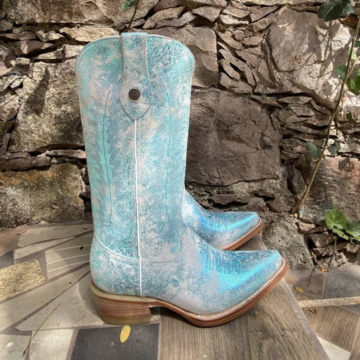 Dakota Metallic Turquoise Edition – Pointed Toe for wholesale by Stiefeld