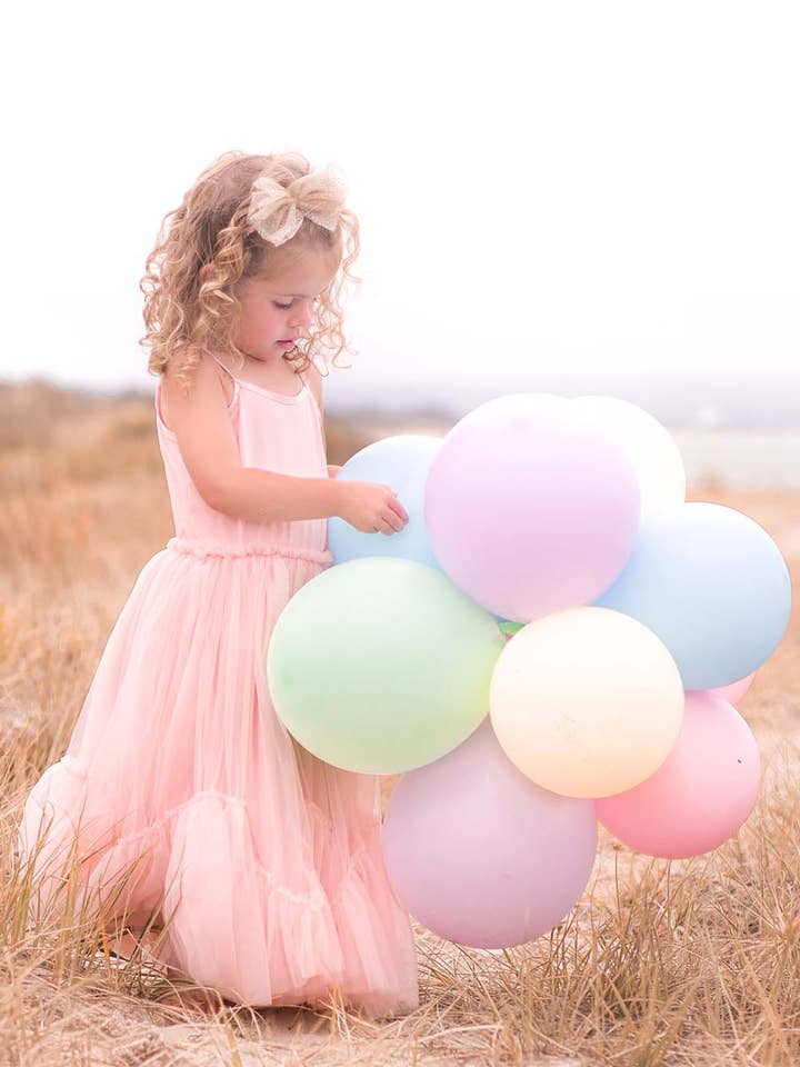 Girls Love Unconditionally Blush Pink Tutu Princess Dress (2T-7T) for wholesale by Maman