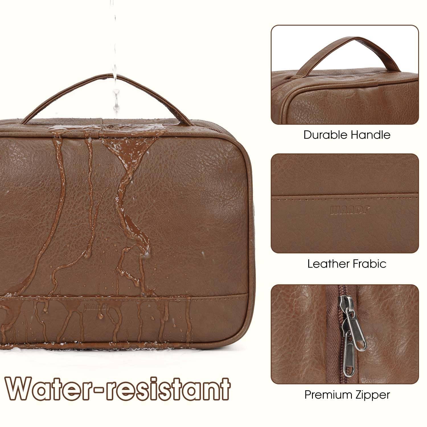 wandf – Großhandel Kosmetiktasche – Unisex – Kosmetiktasche Dopp Kit Rasierbeutel mit 4 Fächern, Unisex5