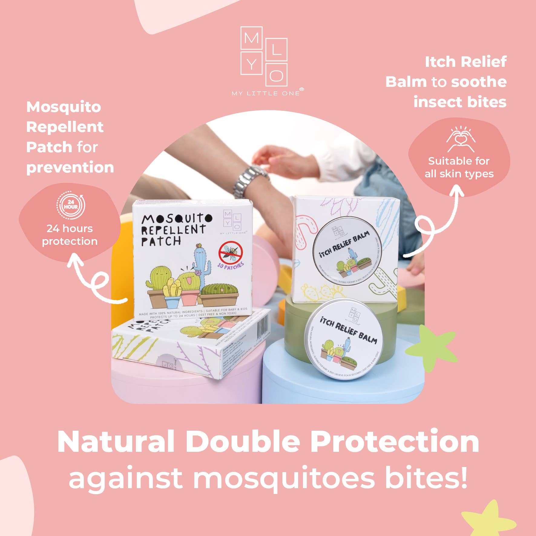 MyLO My Little One - Vente Insectifuges - MyLO Patch anti-moustiques (10 patchs / boîte)7