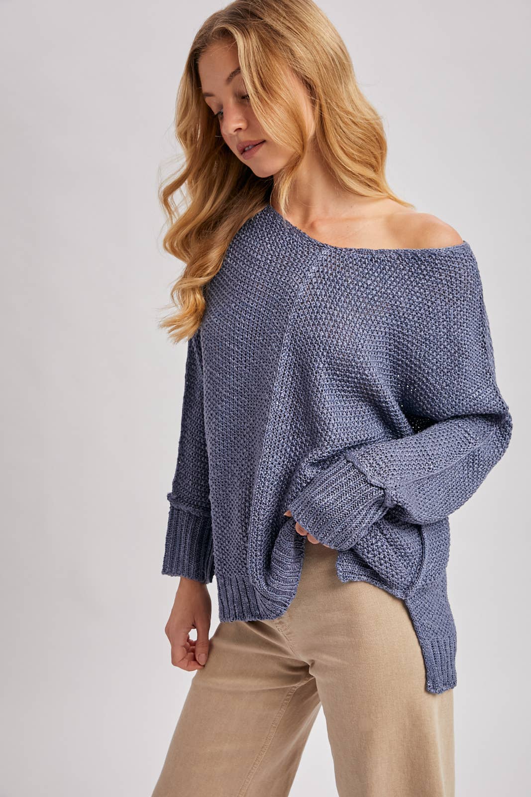 Bluivy - Wholesale Knit Sweater - Women's - REVERSE SEAM LOOSE FIT SWEATER3