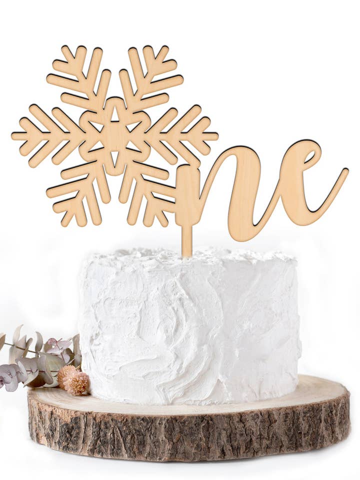 Décoration pour gâteau Flocon de neige pour la vente par Easy Basic Creations