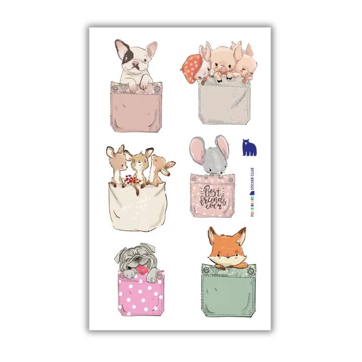 Lommevenner for engroshandel hos Four Bears Sticker Club