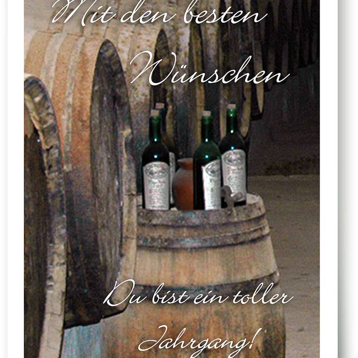 Desideri generali/Biglietto d'auguri/Vino/Amicizia/Uomo/419166 per la vendita all'ingrosso da parte di Yabué