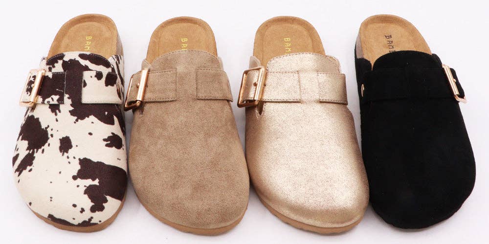 Mars Sky Shoes Wholesale - Wholesale Mules - Women's - Bamboo CHAMPION-80 Women Cork Sole Buckle Strap Mules-18 Pairs Pack-17.05/Pair5