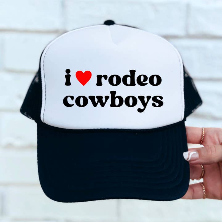 I Heart Rodeo Cowboys - Western Truckerhoed voor wholesale door Western Wholesale