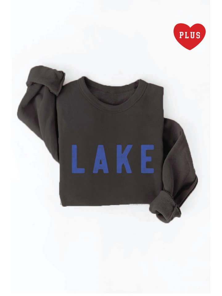 OAT COLLECTIVE - Wholesale Graphic Sweatshirt - Women's - LAKE Plus Graphic Sweatshirt
