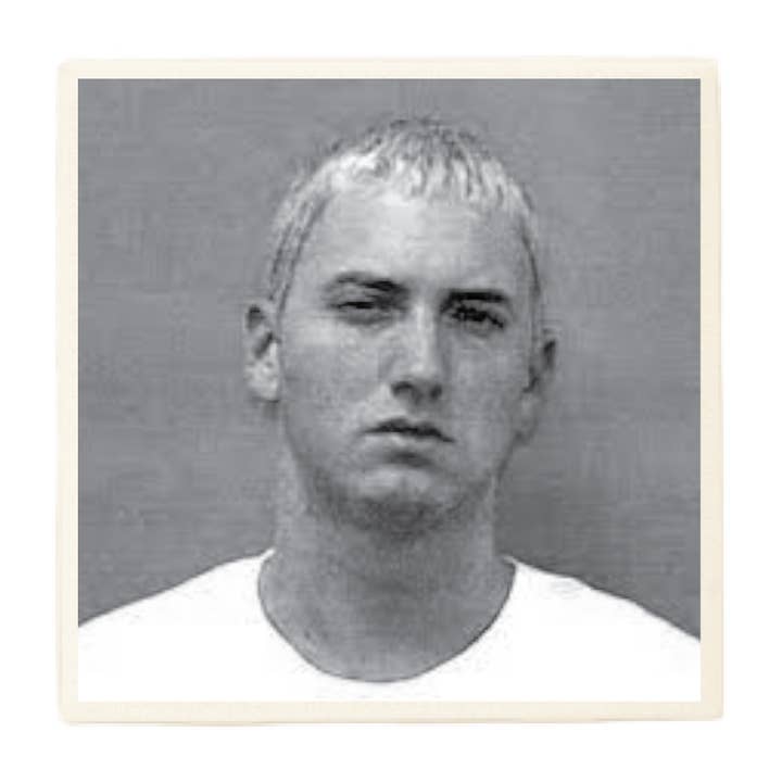 Dessous de verre Eminem Mugshot pour la vente par Lucky Mfg. Co.
