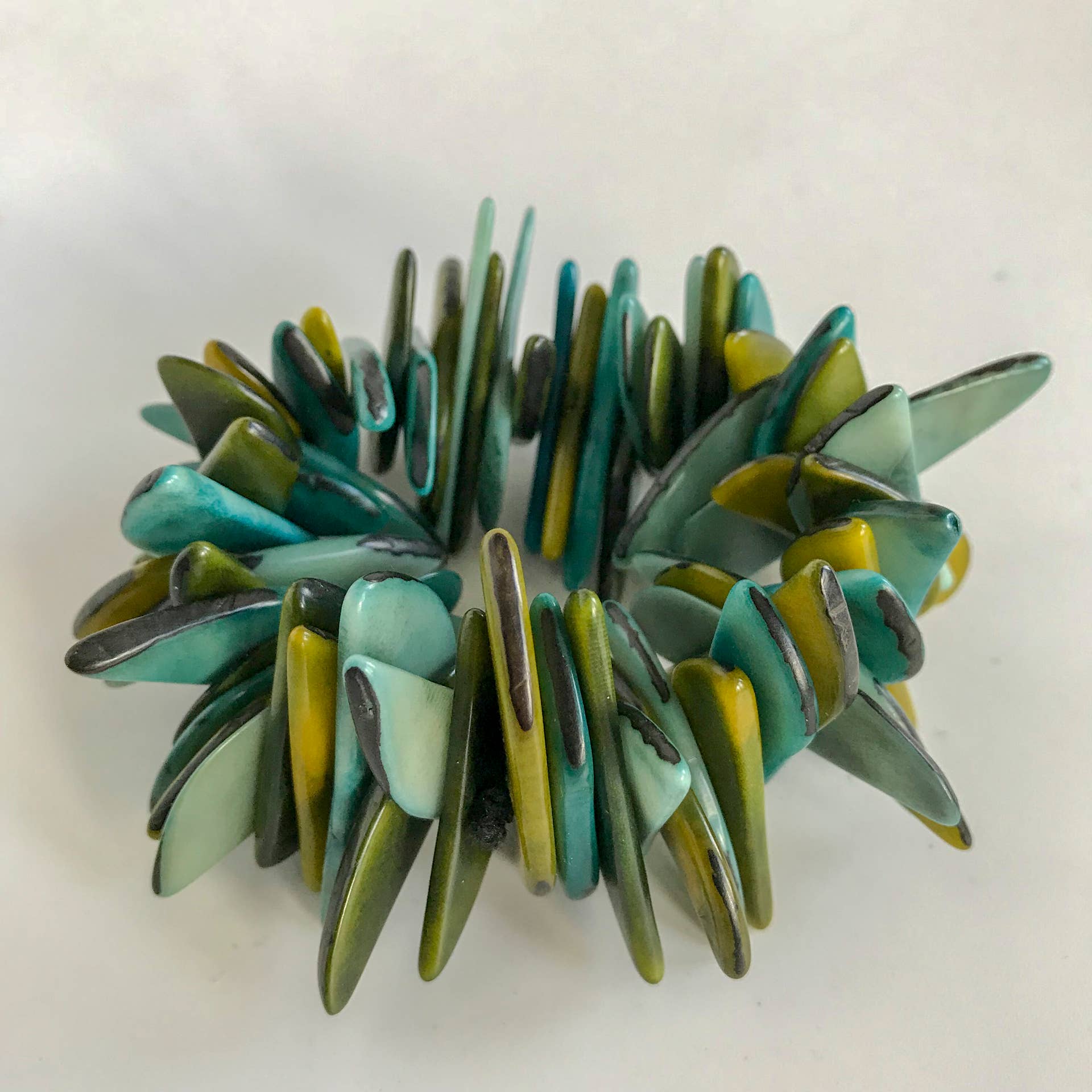 Belart Fair Trade - Wholesale Beaded Bracelet - Tagua Fragment Orilla Statement Bracelet5