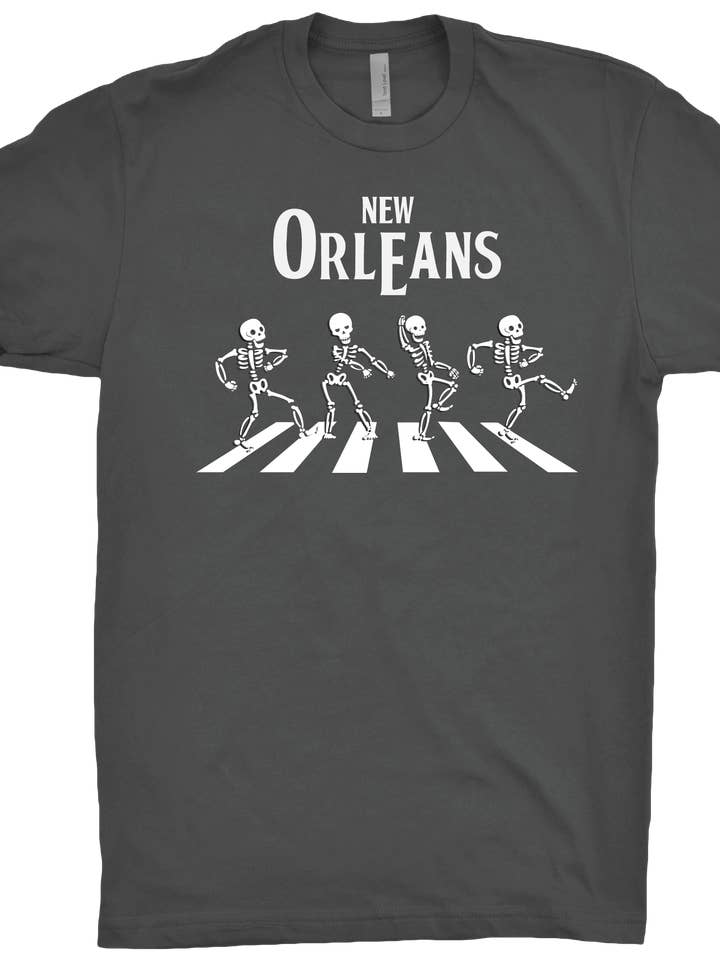 Nola T-Shirt Club - Wholesale Screen Printed T-Shirt - Unisex - New Orleans Beatles Abbey Road T-Shirt