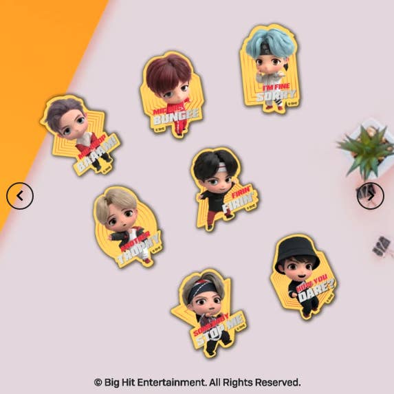 Parche refrescante BTS TinyTan para venta al por mayor de DYNAMART