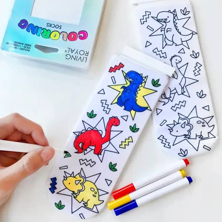 Living Royal - Wholesale DIY Craft Kit - Kids - Ankle Socks - DIY Coloring Kit - Monster Truck Mania3