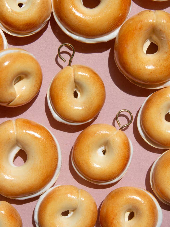 Bagel Charm Earrings for wholesale by oliverandetta