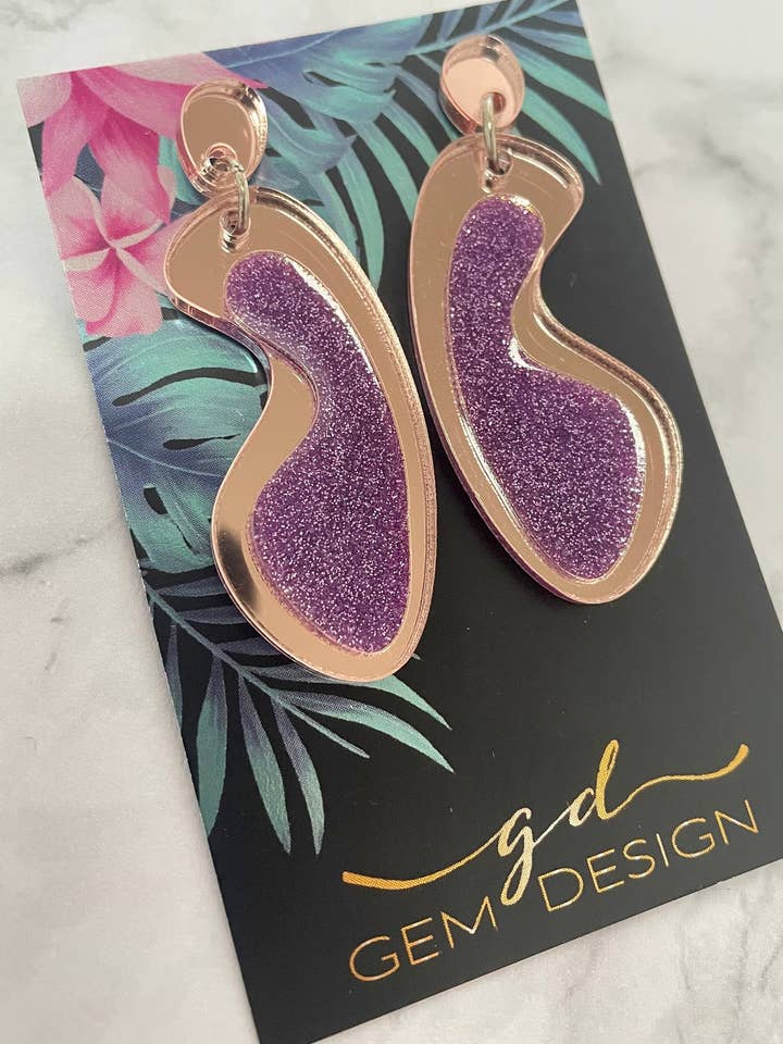 Akryl Erklæring øreringe for engroshandel hos Gem Design UK