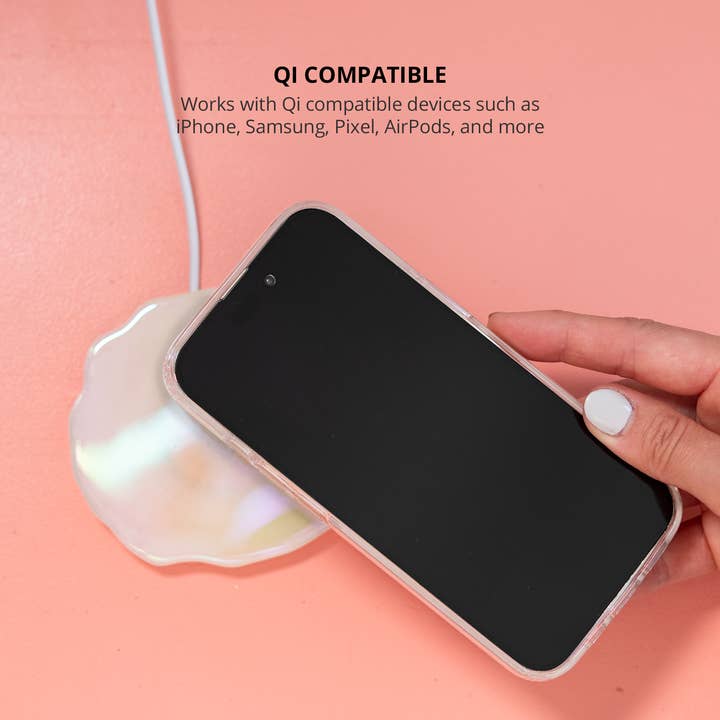 Ellie Rose – Engroshandel Små/håndholdte apparater – Trådløs oplader - Quartz Crystal Holographic7