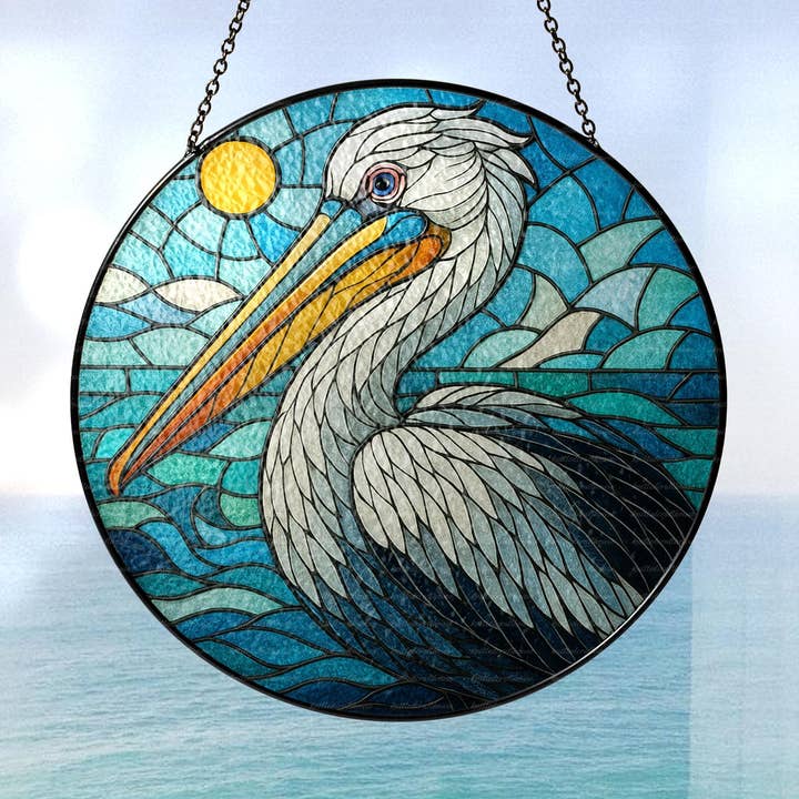 Pelican Suncatcher, Pelican Lovers Decor, Ocean Animal for wholesale by NVC Ecommerce LLC
