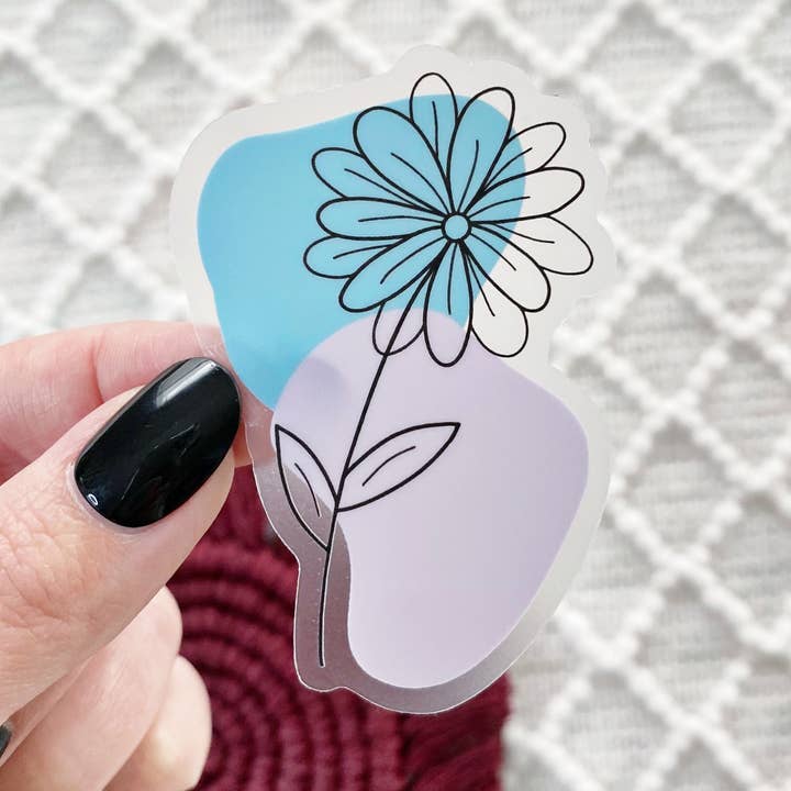 Flower Line Sticker 2.1x2.7in for wholesale by whimsy & zest