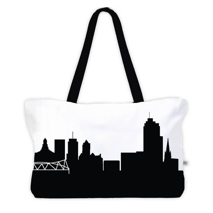 Syrakusa New York Skyline Weekender Tote för wholesale av Anne Cate