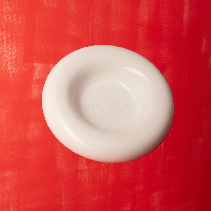 HotDog Pets - Wholesale Pet Bowl - Cat/Dog - White ceramic dog feeder1