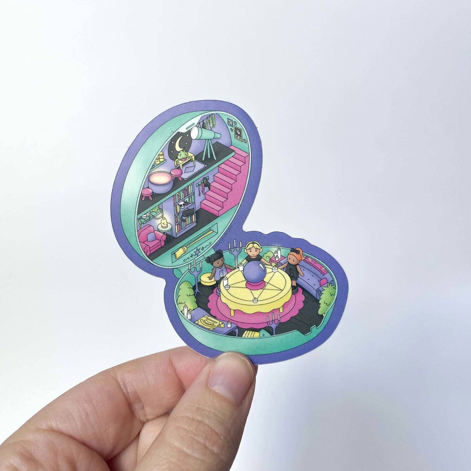 Creepy Orca Supply Company - Wholesale Sticker - Polly Poltergeist 90s Inspired Sticker1