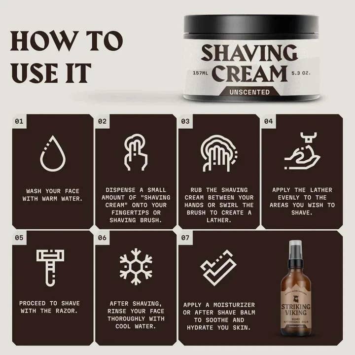 Striking Viking - Wholesale Shaving Cream - Men's - Shaving Cream for Men - Unscented3