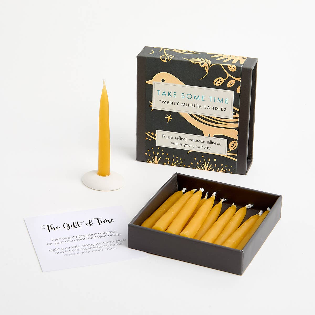 Cotton & Grey - Wholesale Tapered Candle/Candlestick - Signature Collection - Take Some Time (Folk) EN1