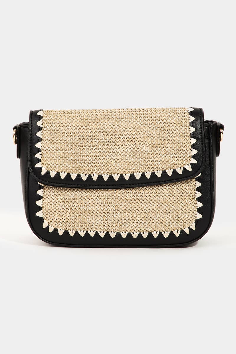 Collections by Fame Accessories - Wholesale Crossbodytas - Dames - Gevlochten Leren Schoudertas10