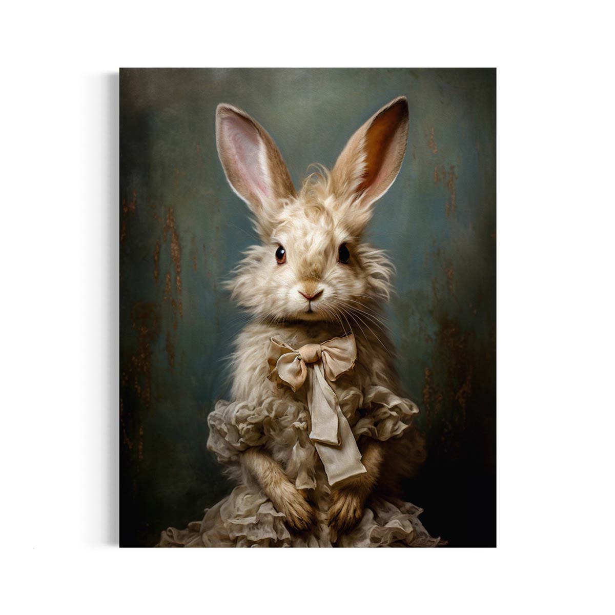 Salty Alyce - Wholesale Art Print - Victorian White Rabbit, Emily Bunny Art Print 38AS