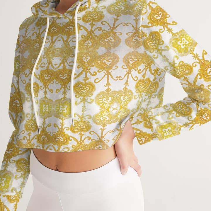 Kurzgeschnittener Kapuzenpulli für Damen von Sorella für den Großhandel von Fridge Art Boutique