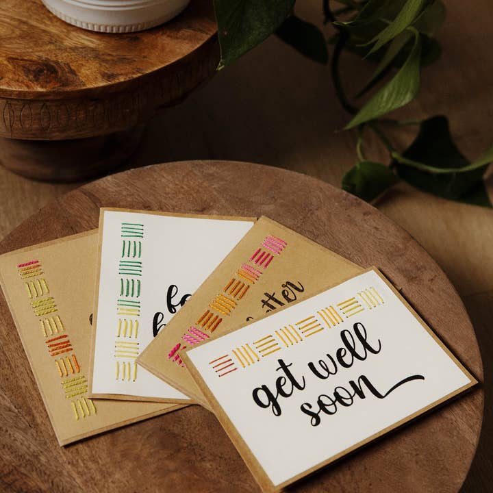 Rosie's Boutique Haiti - Wholesale Get Well Card - Feel Better Soon Greeting Cards || Assorted || Set of 42