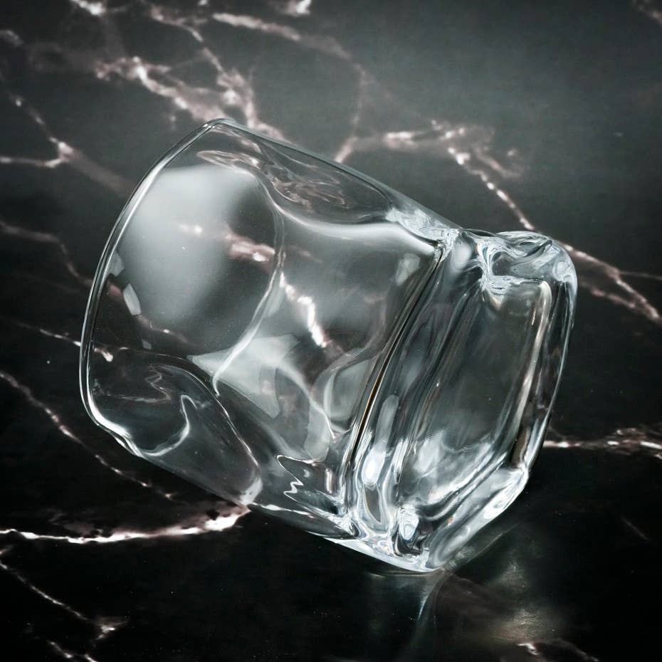 Sostraw & SmartThings – Großhandel Cocktail-/Schnapsglas – Japanisches Glas mit Geschenkbox, Granit-Eiswürfeln und Untersetzern |3694