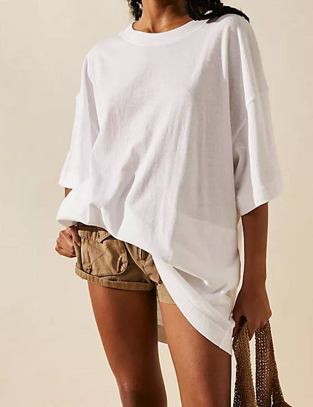 Sweetkama - Wholesale Dress - Women's - Ladies Soild Color Tee Mini Dress SKD4689