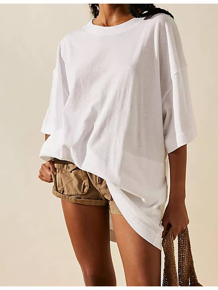 Sweetkama - Wholesale Dress - Women's - Ladies Soild Color Tee Mini Dress SKD4689