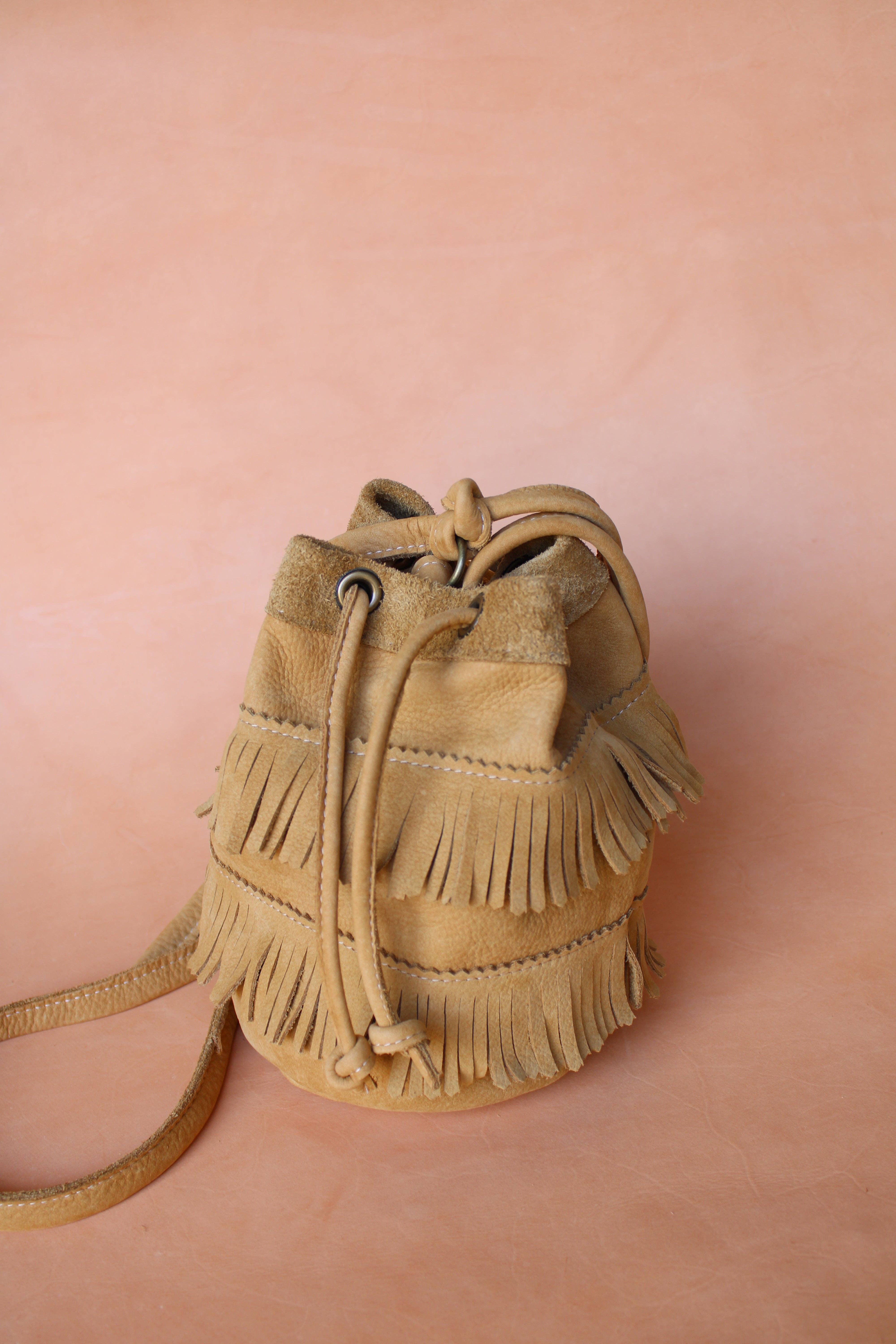 Olive n' Suede - Wholesale Crossbody Bag - Women's - Mini Bucket Tote with Fringe4