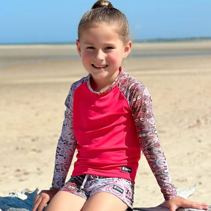 INDIGENOUS COLLECTION Long sleeve sun top | Malthaaya for wholesale by Tic Tas Togs