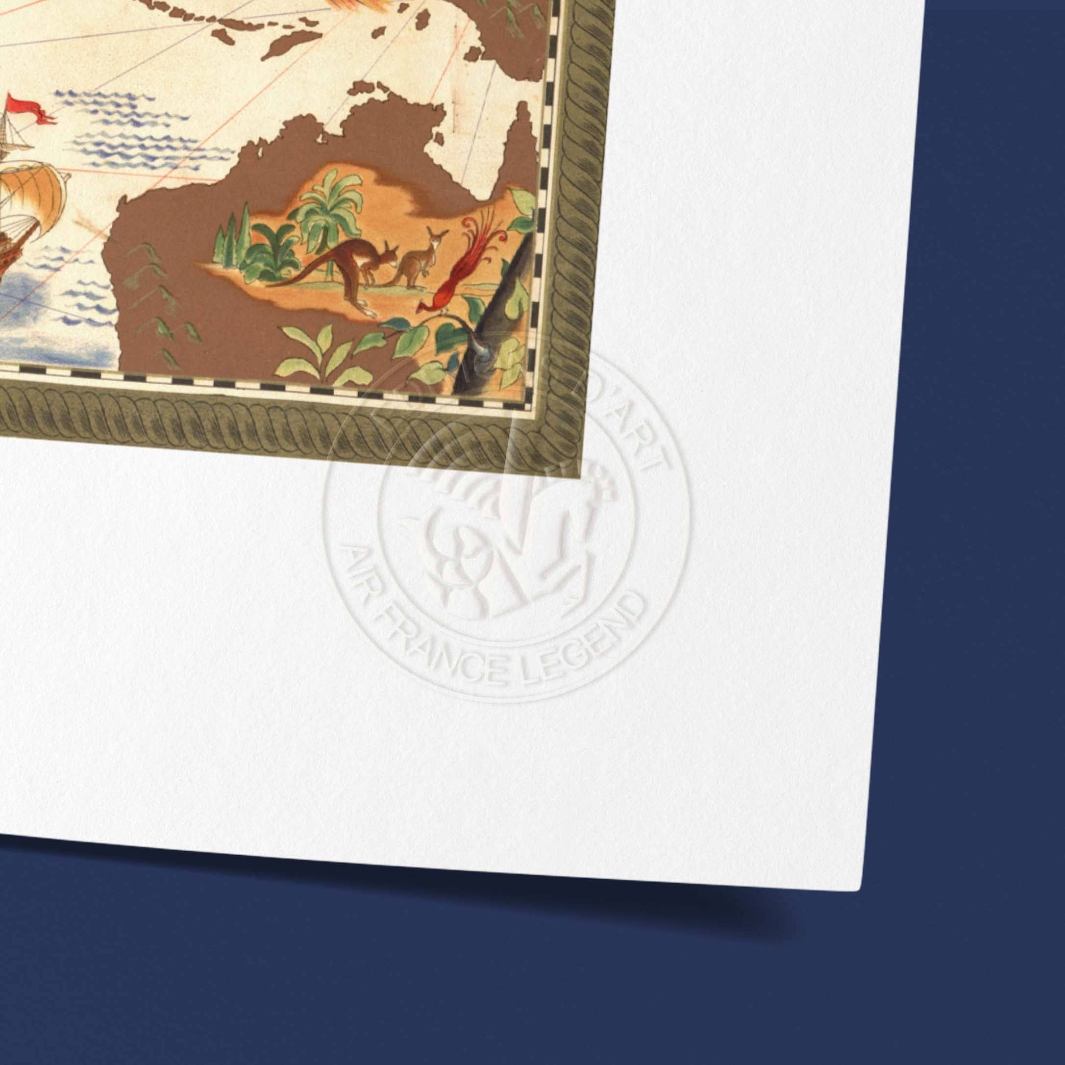 Oneart - Wholesale Poster - Air France Poster / Nova et Vetera Planisphere - AFL05693