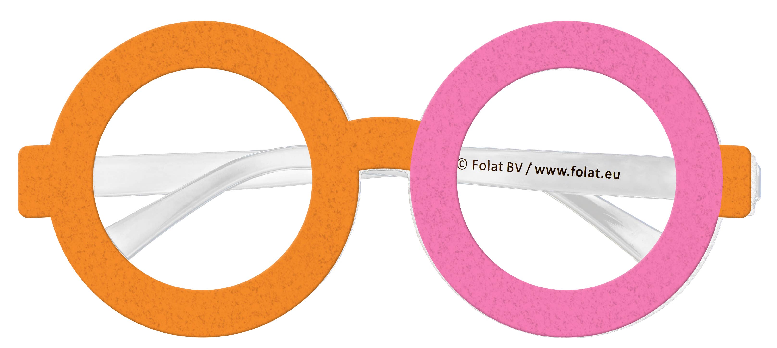 Multi Farver Briller med farveblok i orange og pink for engroshandel på Faire0