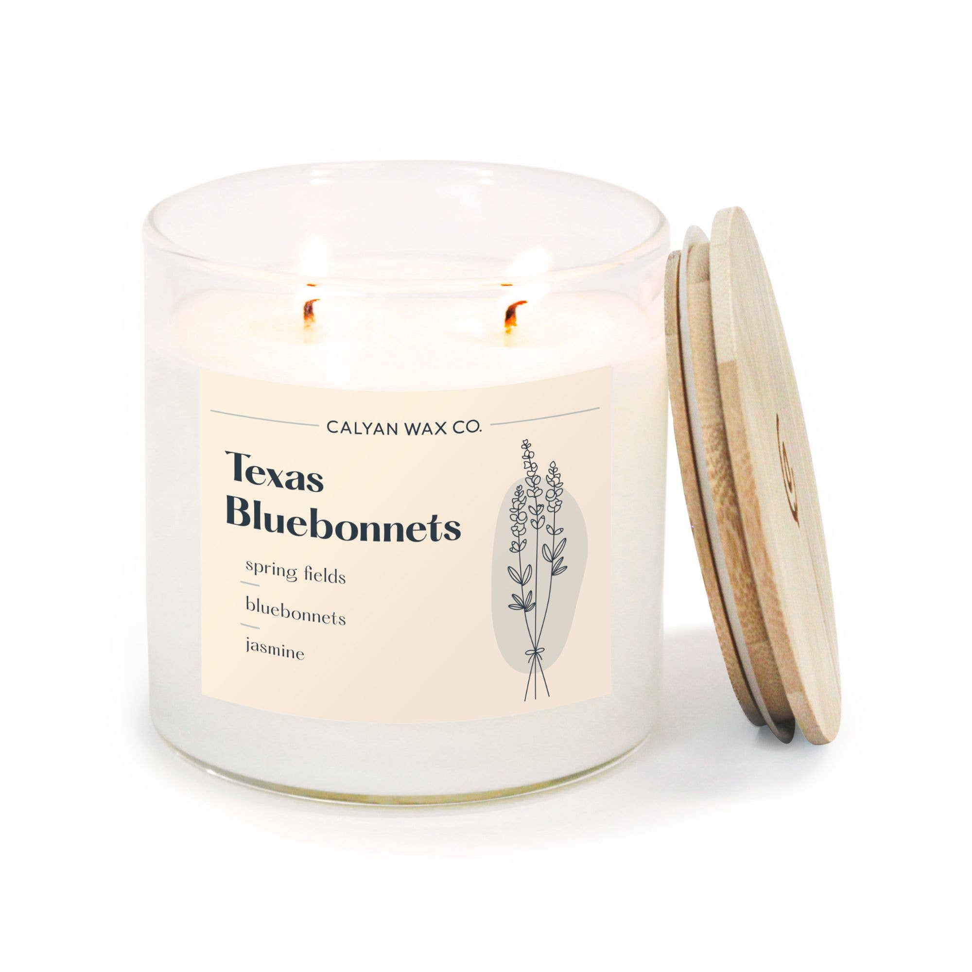Calyan Wax Co. - Wholesale Jar/Filled Candle - Texas Bluebonnet - Clear Glass Tumbler Soy Candle