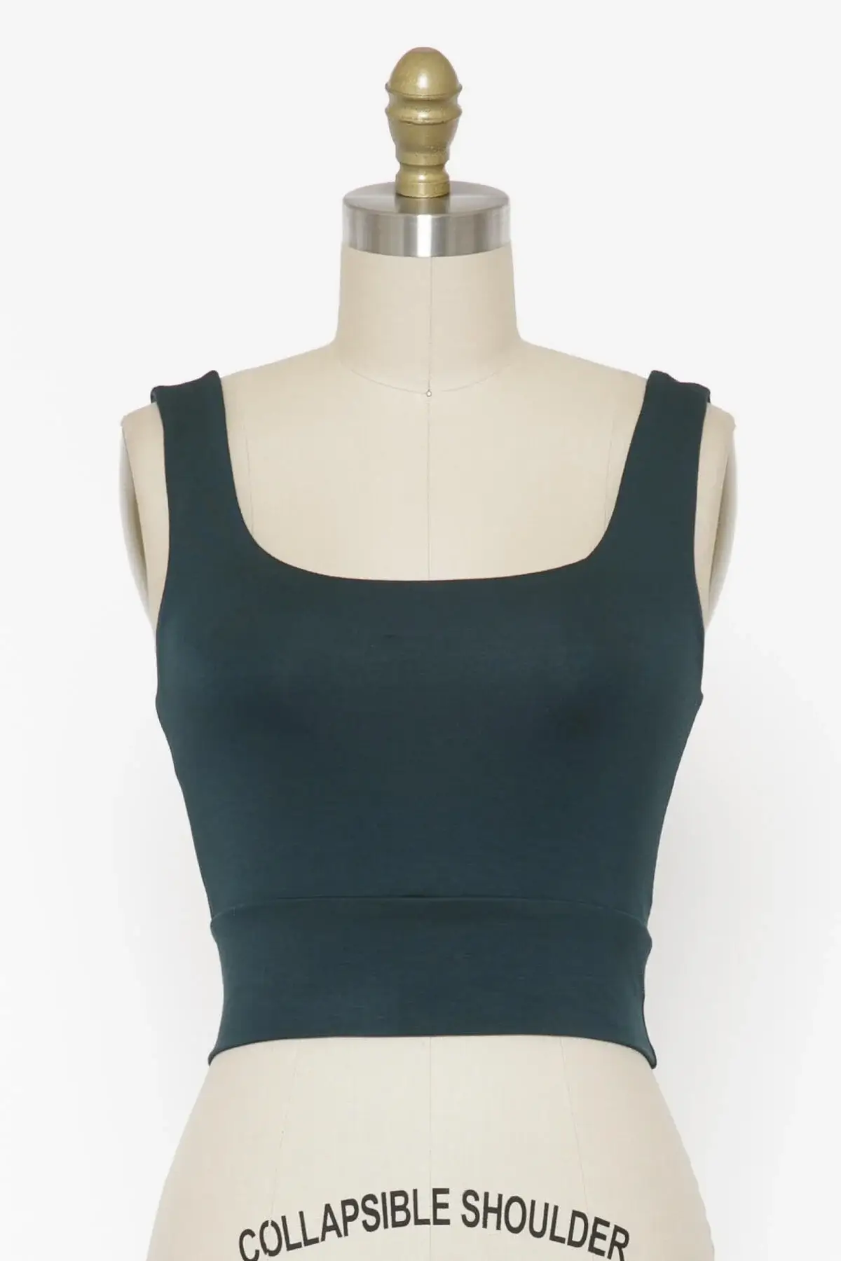 Final Touch - Wholesale Knit Top - Women's - Square Neck Fitted Crop Top - T1685947