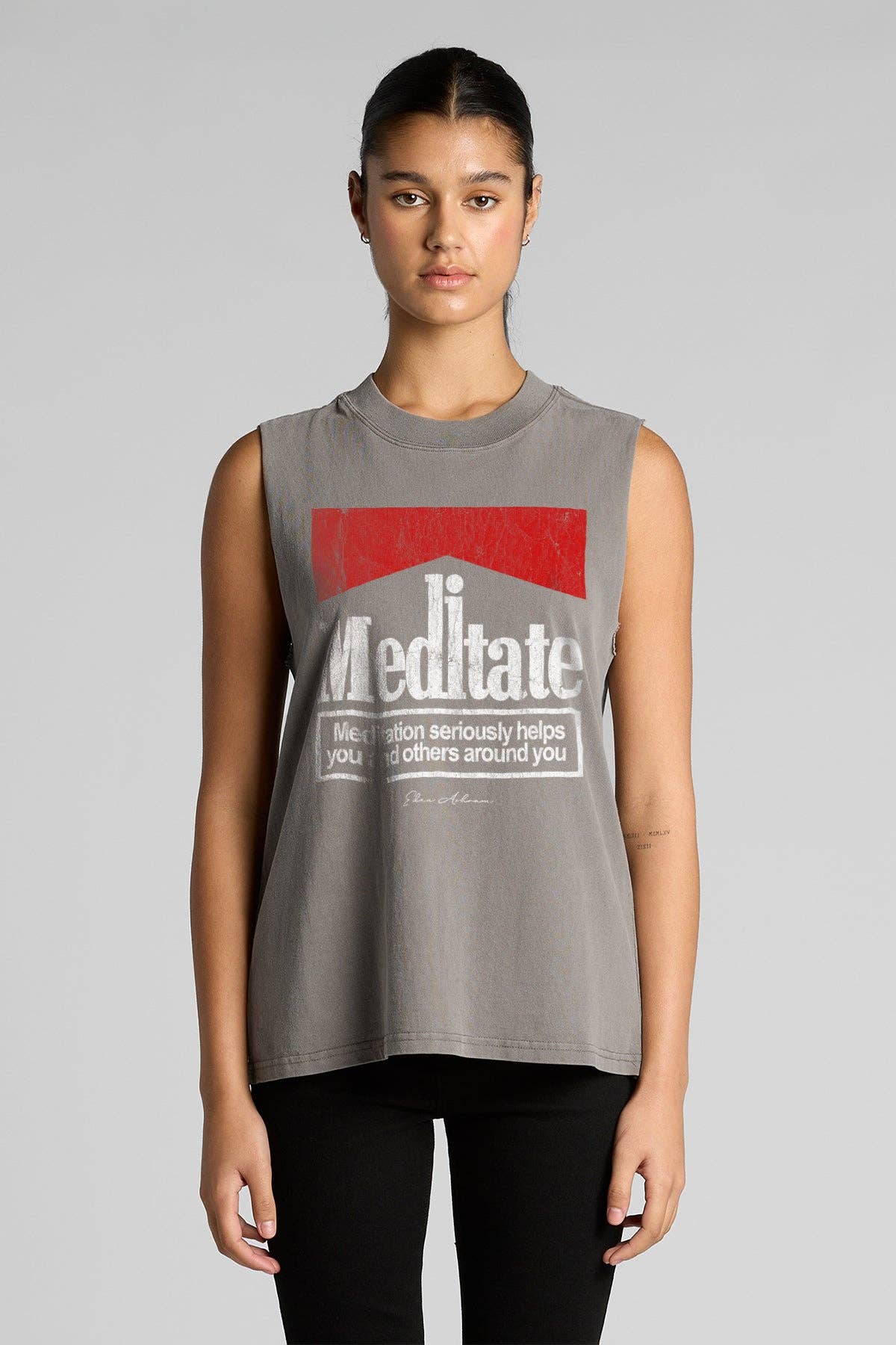 Eden Ashram - Wholesale Tank Top - Women's - Meditate 2.0 Faded Rocker Tank1