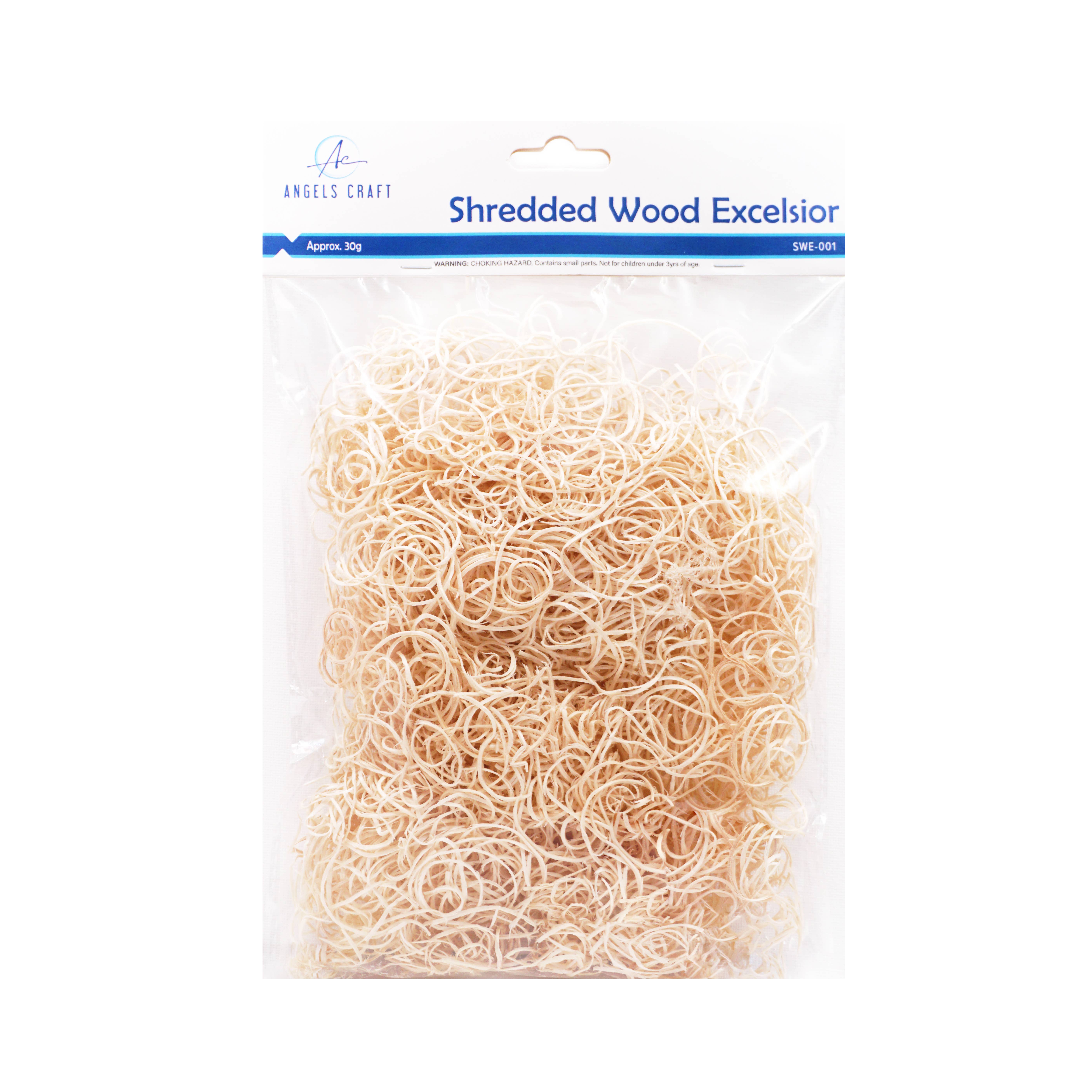 Angels Craft – wholesale Craft supplies – Shredded Wood Excelsior, Approx. 30g1
