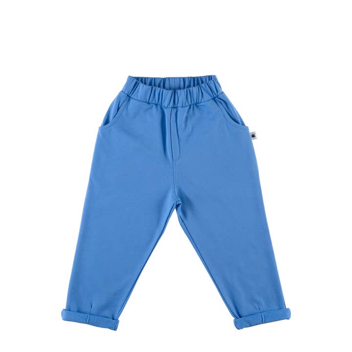 ”Slouchy” Byxor i ekologisk bomull - Blå för wholesale av Little Yucca